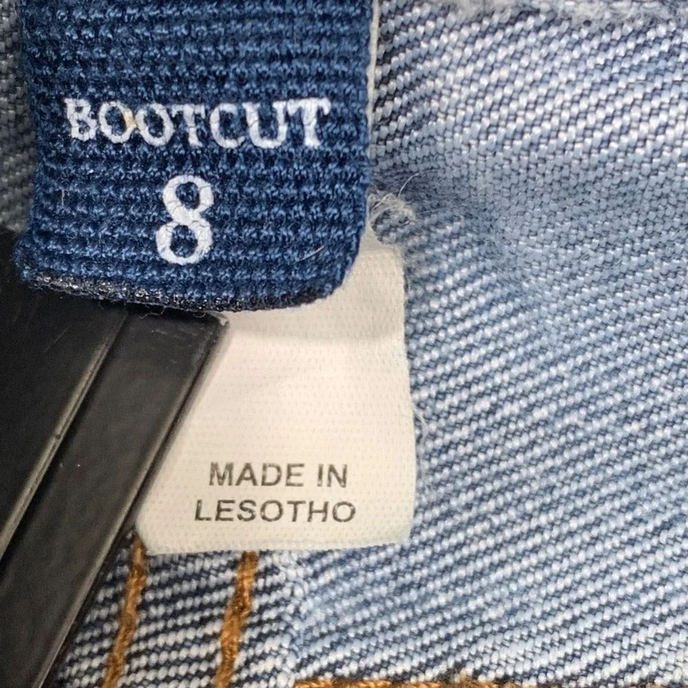 The Children's Place Bootcut Jeans Boys Size 8 Blue Medium Wash Adjustable Waist